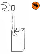 Diagramm Kohlebürste mit Draht, Anschluss & Buildalot-Logo für Gabelstapler - Kohlebürsten mit kostenloser weltweiter Lieferung ab Lager